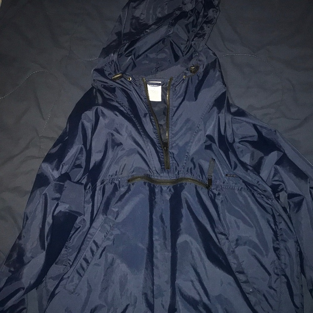 Blue Old Navy Windbreaker/Rain Jacket